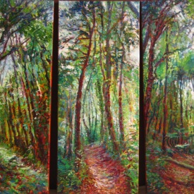 'Cathedral of Ferns 4, 5 & 6' 115x91cm 2012 sold