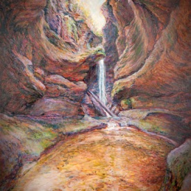 The Grotto Centennial Creek  oil on canvas 60cm x 90cm  2009