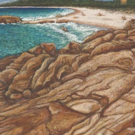 'South West Rocks' pastel on paper 47x67cm 2004 sold