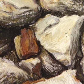 Long Reef Rocks 1 pastel on paper 21cm x 27cm  1996