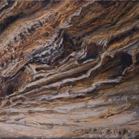 Wind Blown Cave  pastel on paper  38cm x 18cm  2005