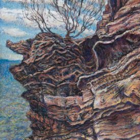 Prince Henry Cliff Walk #3 pastel on paper