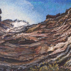 'Wentworth Pass' pastel on paper 33x23cm 2005 sold