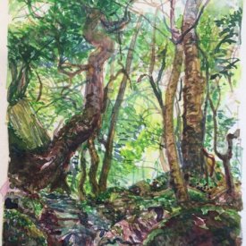 Jungle Circuit 31 watercolour on paper 10x15cm 2017