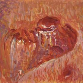 Heart, Uluru  gouache on paper 15cm x 10cm 2010