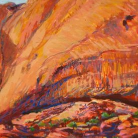 Uluru 2  gouache on paper 13cm x 20cm  2010