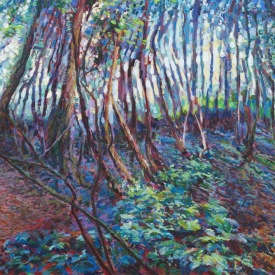 Mermaid  Cave Track  2   oil on canvas 180cm x 100cm  2012