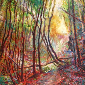 'Mermaid Cave Track 1' oil on canvas 76x112cm 2012 Westmead Children's Hospital collection