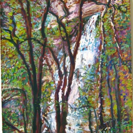 'Empress Falls' gouache on paper 18x28cm 2010 sold