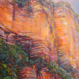 'Morning Above Valley of the Waters 1' oil on canvas 60x90cm 2010 sold