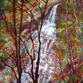 Coachwoods at Empress Falls  oil on canvas 76cm x 107cm  2010