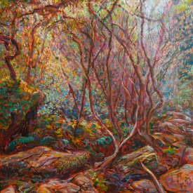 Yosemite Creek  Katoomba oil on canvas  60cm x 90cm 2010