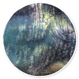 Water Halo no. 15 Blue Lake S3  gouache on 638gsm cotton paper 35cm ø  2020