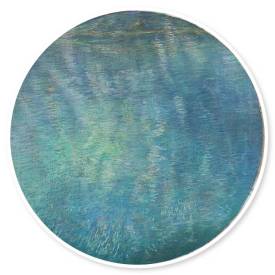 Water Halo no.63  Blue Lake S3  conte pastel on 638gsm cotton paper  35cm ø 2020