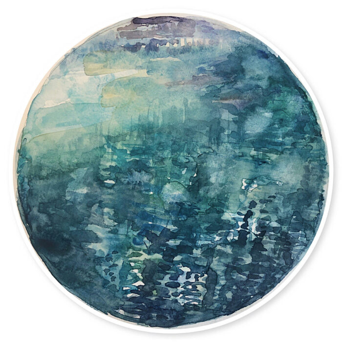 Study for Water Halo No. 1 Blue Lake series lll