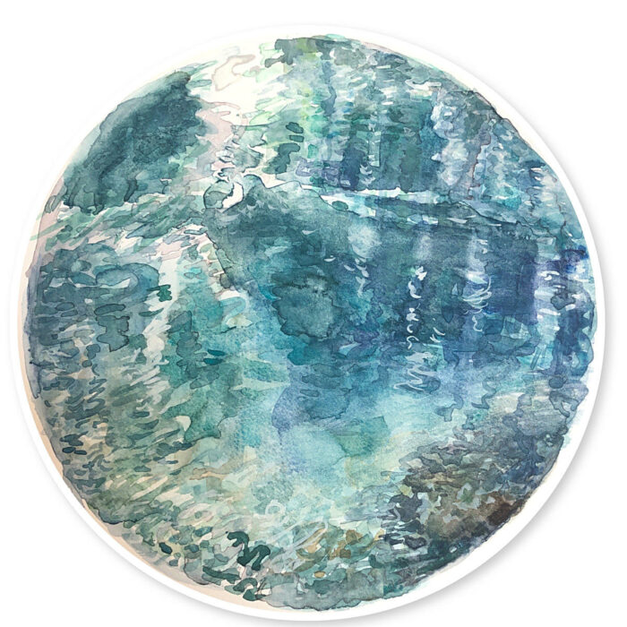 Study for Water Halo No. 3 Blue Lake series lll