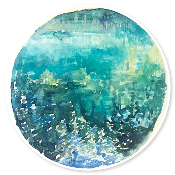 Study for Water Halo No. 5 Blue Lake series lll