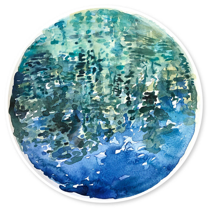 Study for Water Halo No. 6 Blue Lake series lll