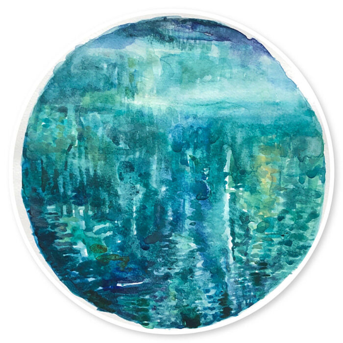 Study for Water Halo No. 9 Blue Lake series lll