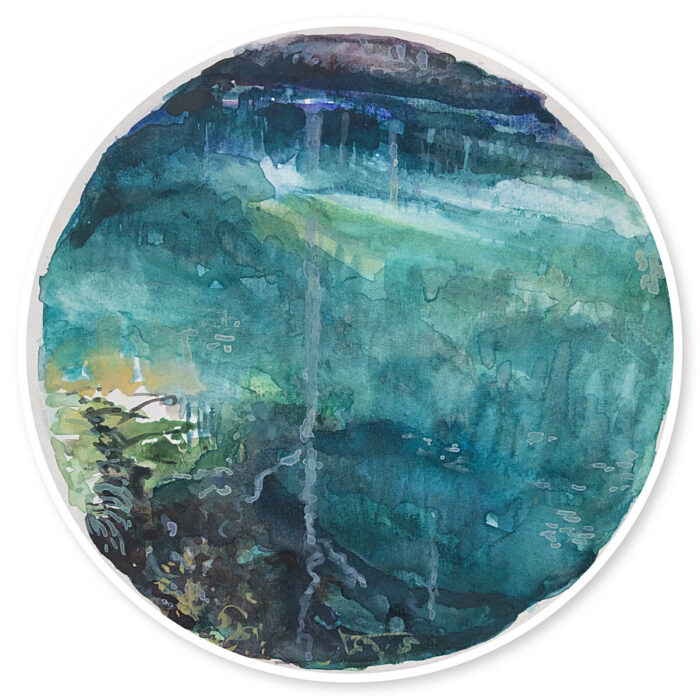 Study for Water Halo No. 10 Blue Lake series lll