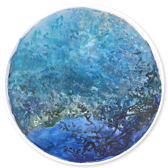 Study for Water Halo No. 11 Blue Lake series lll