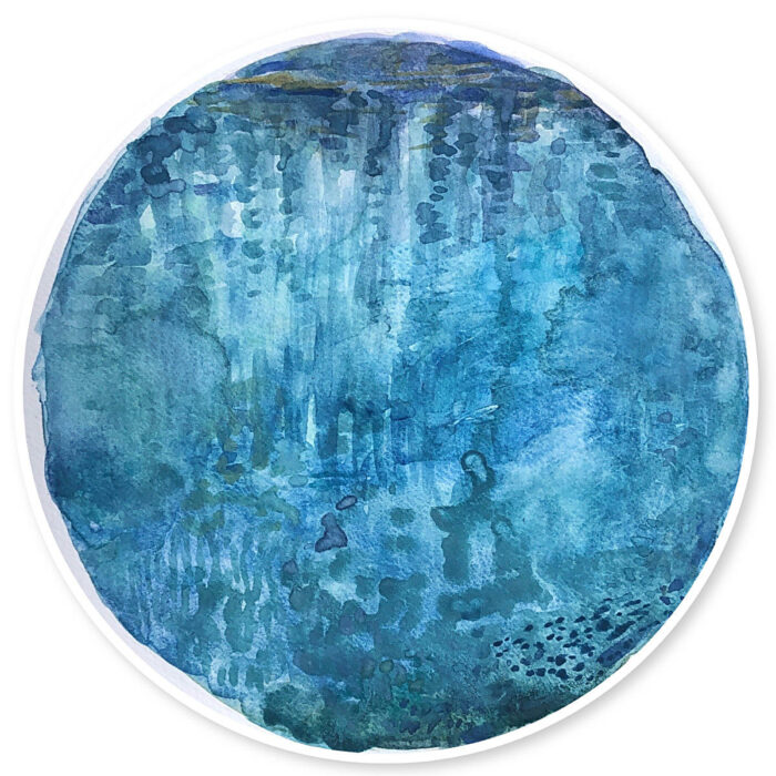 Study for Water Halo No. 13 Blue Lake series lll