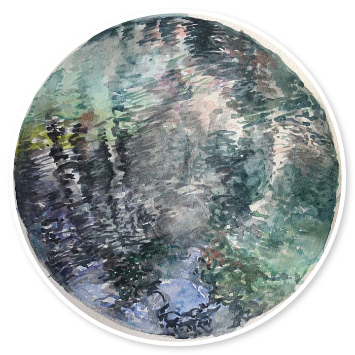 Study for Water Halo No. 14 Blue Lake series lll