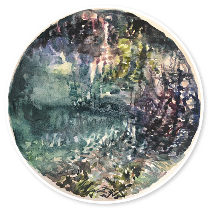 Study for Water Halo No. 15 Blue Lake series lll