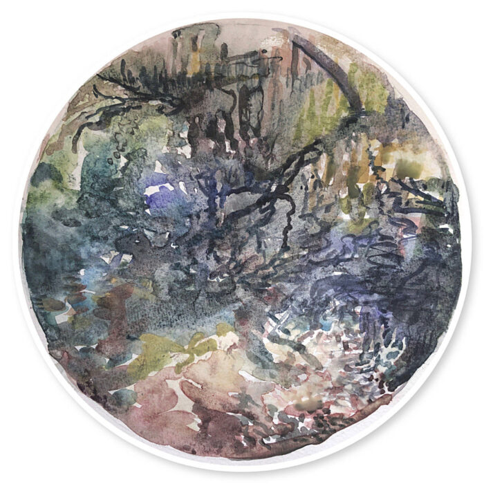 Study for Water Halo No. 17 Blue Lake series lll