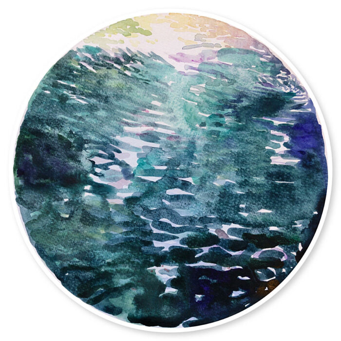 Study for Water Halo No. 25 Blue Lake series lll