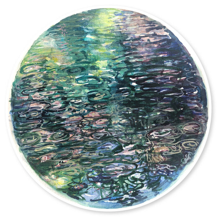 Study for Water Halo No. 27 Blue Lake series lll