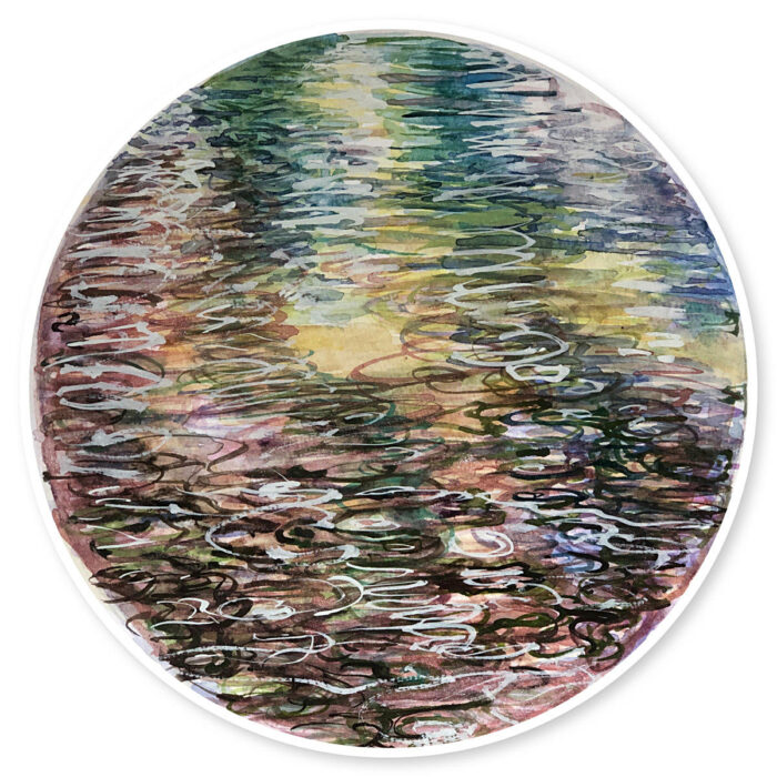 Study for Water Halo No. 28 Blue Lake series lll