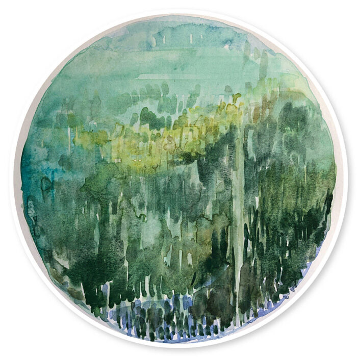 Study for Water Halo No. 33 Blue Lake series lll