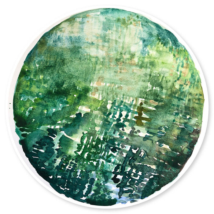 Study for Water Halo No. 34 Blue Lake series lll
