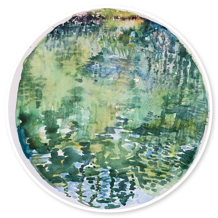 Study for Water Halo No. 36 Blue Lake series lll