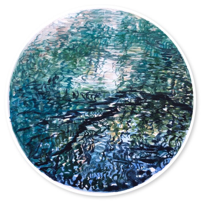 Study for Water Halo 21 Blue Lake Series lll