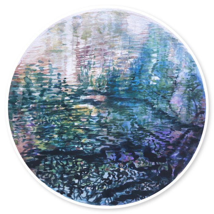 Study for Water Halo No. 22 Blue Lake Series lll